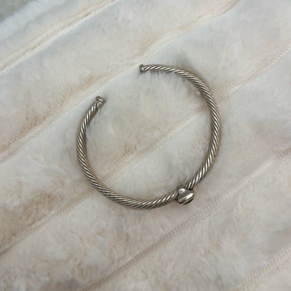 DAVID YURMAN Sterling Silver Amethyst 4mm Noblesse Cable Bracelet - Picture 7 of 15